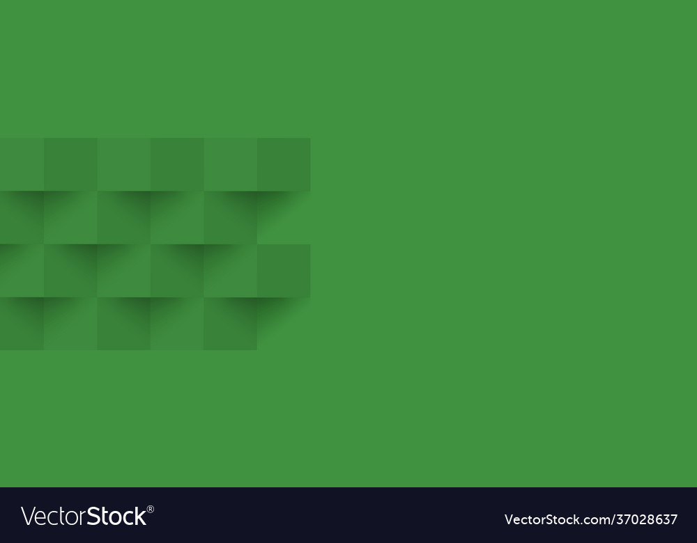 Abstract green background web template squares Vector Image Abstract green background web template squares