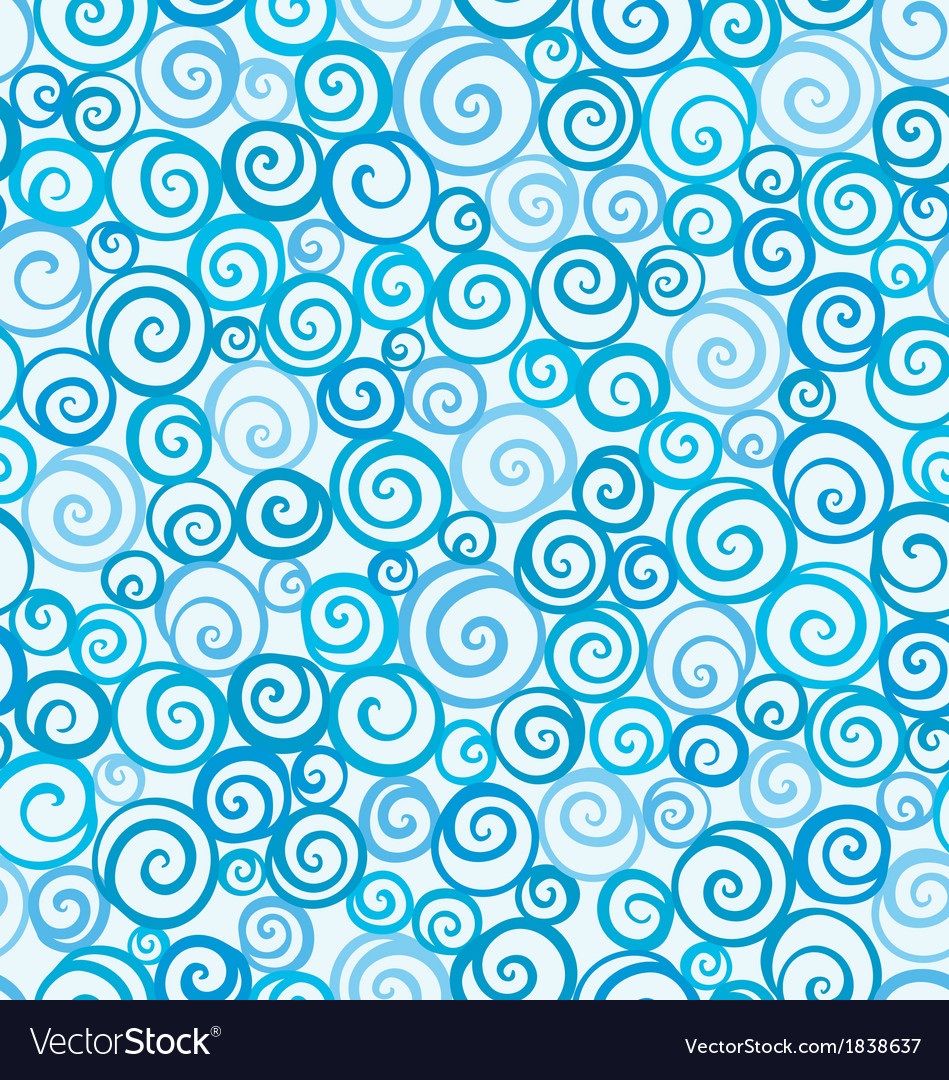 Blue Seashell Pattern