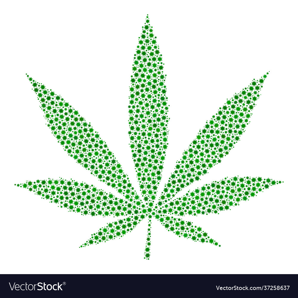 Cannabis Zusammensetzung Icon Coronavirus Infektion