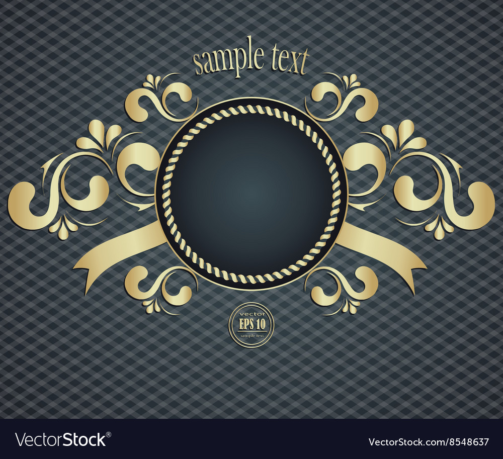 Elegant template frame design for luxury greeting Vector Image