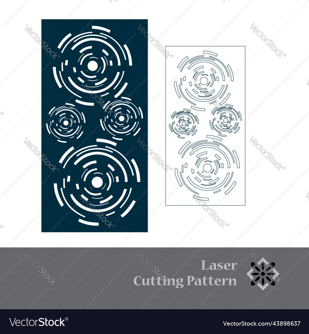 Laser and cnc cut pattern vector image Laser and cnc cut pattern