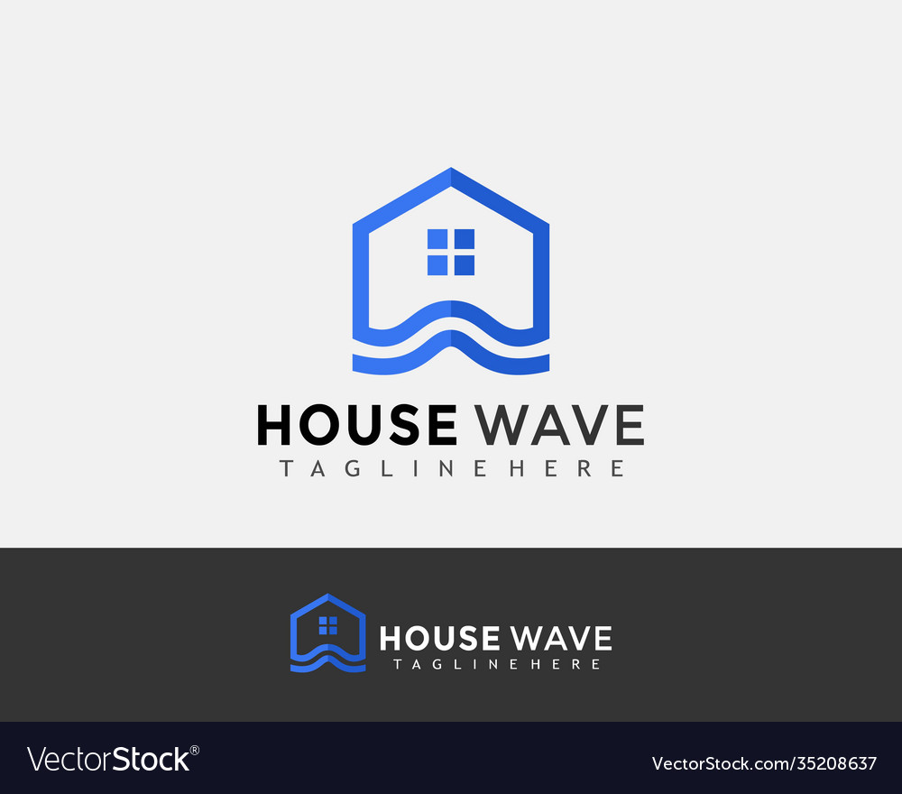 Modernes Haus Wave Logo
