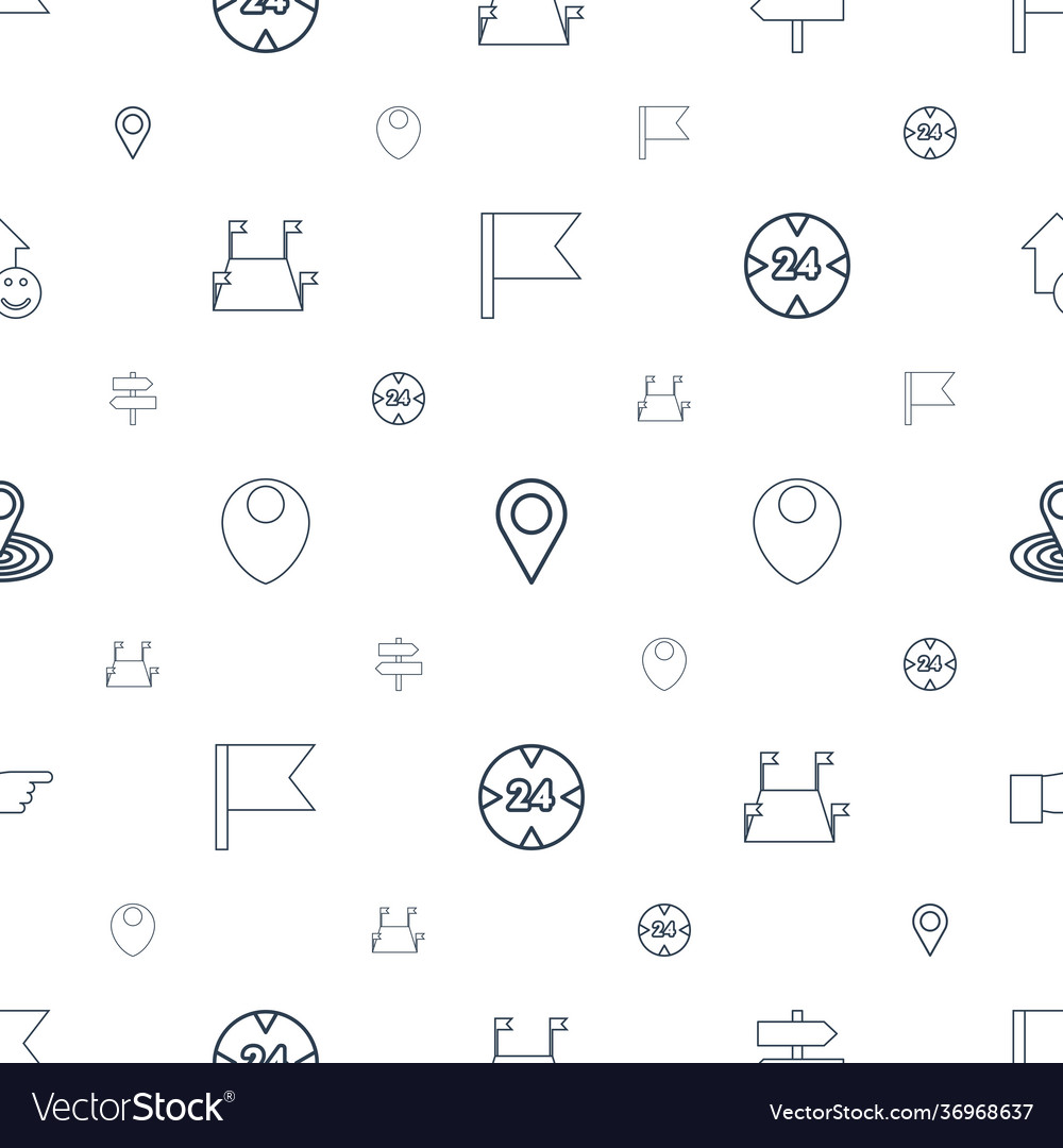Pointer icons pattern seamless white background