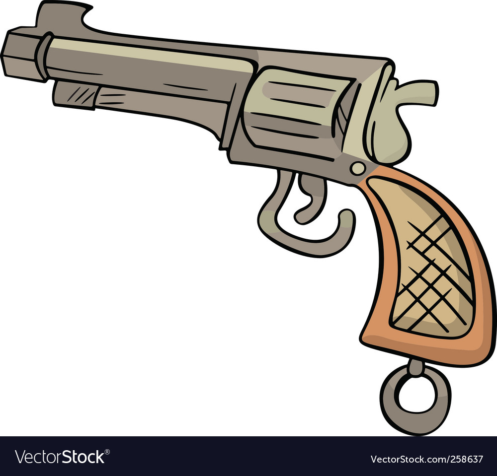 Revolver Royalty Free Vector Image - Vectorstock