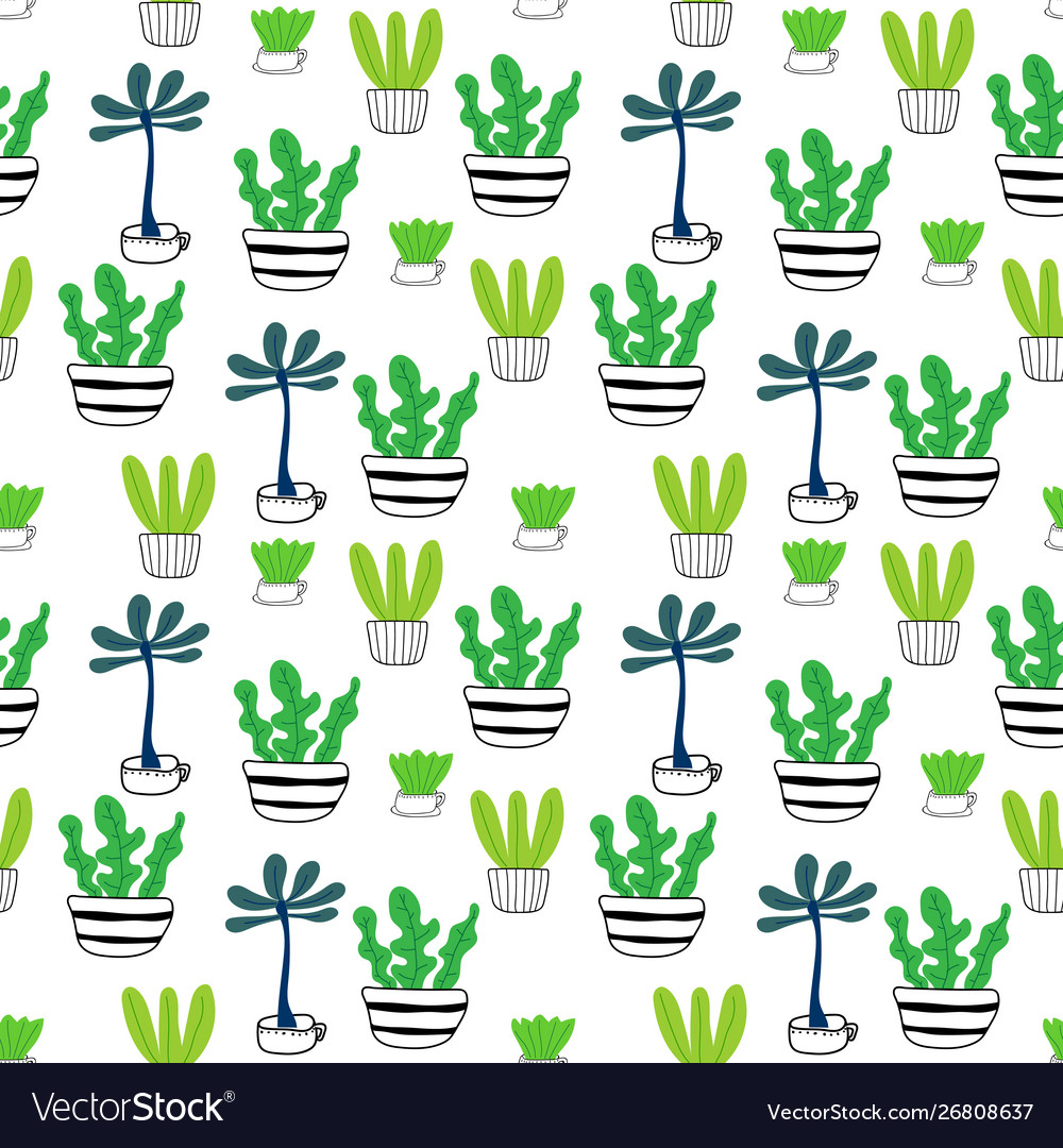 Succulent Pattern - Botanical Print