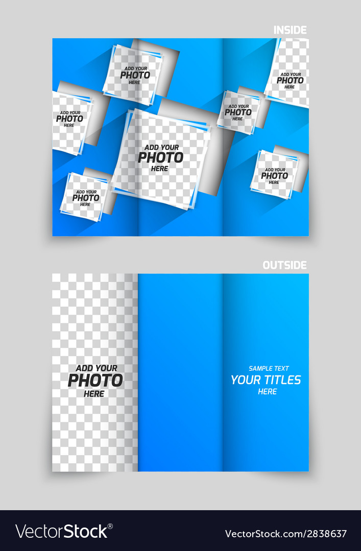 Tri-fold brochure template design