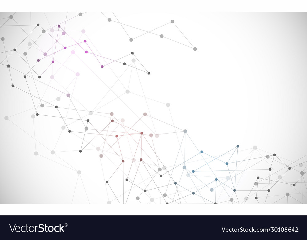 Abstract connecting dots and lines connection vector image Abstract connecting dots and lines connection