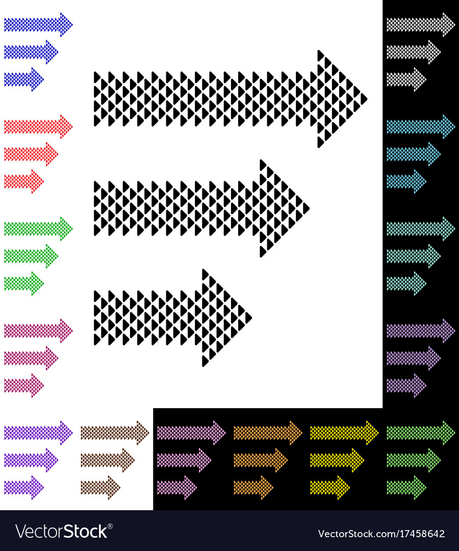 Arrow from triangles with rounded angles