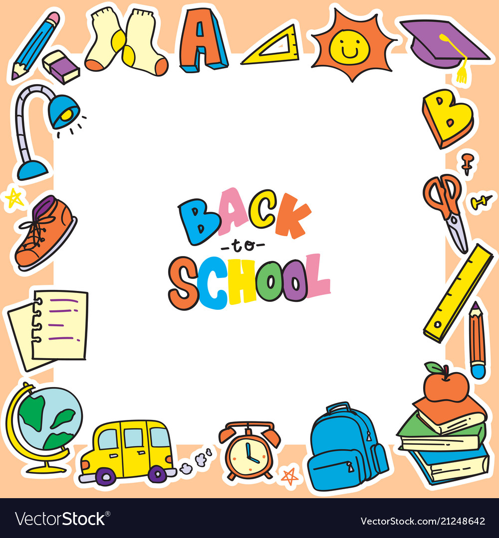 school photo frame clipart