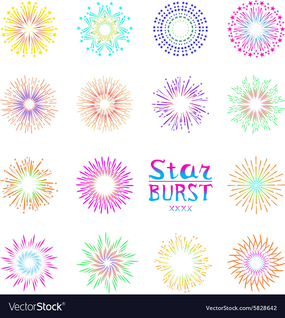 Background design with abstract fireworks