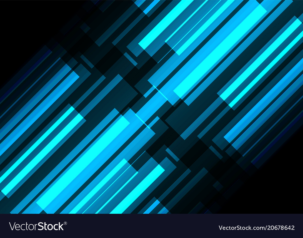 Blue bar overlap in dark background Royalty Free Vector