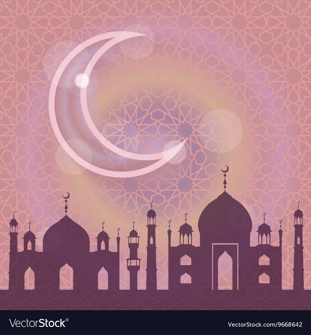 Islammusulma pattern Royalty Free Vector Image