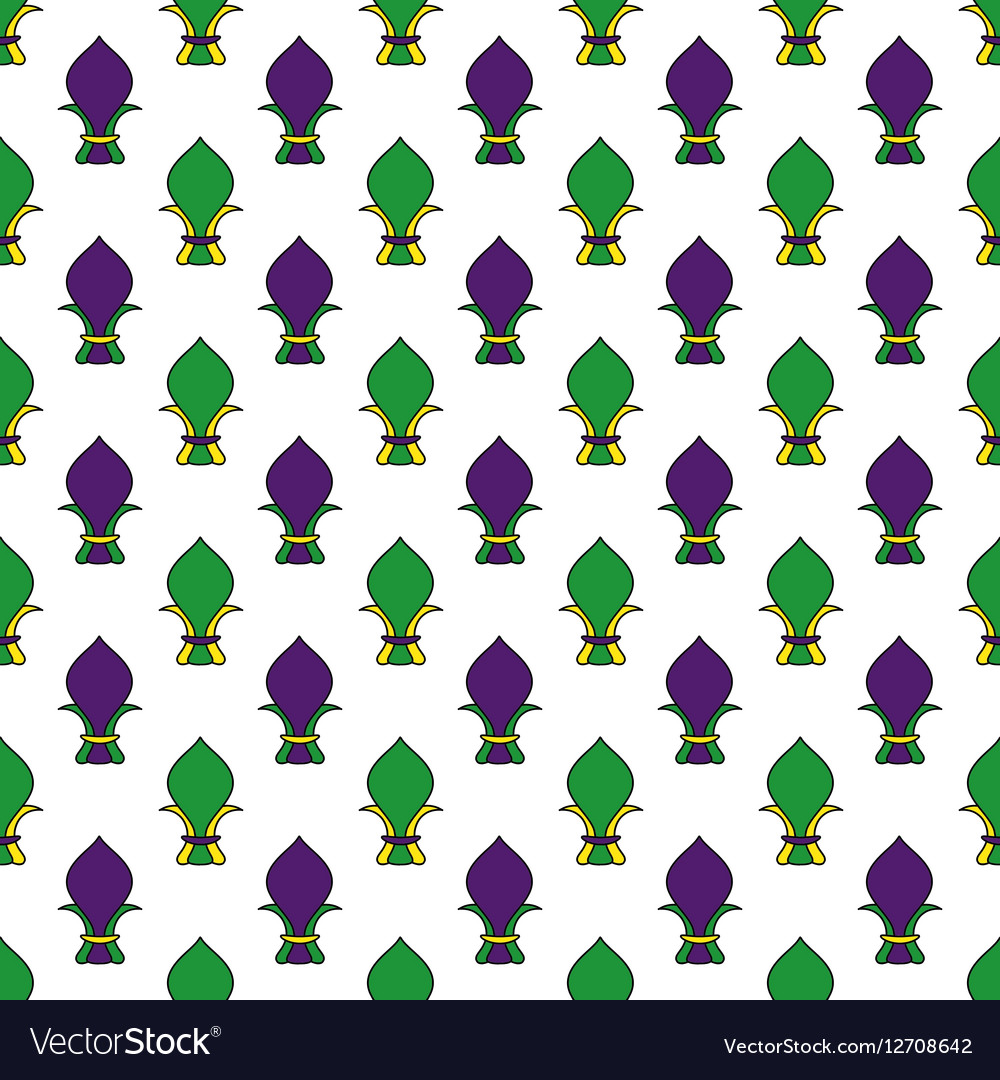 Mardi gras seamless pattern