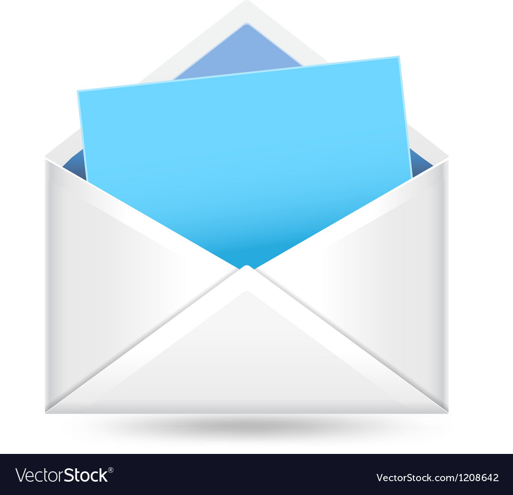 Open Envelope with Notepad