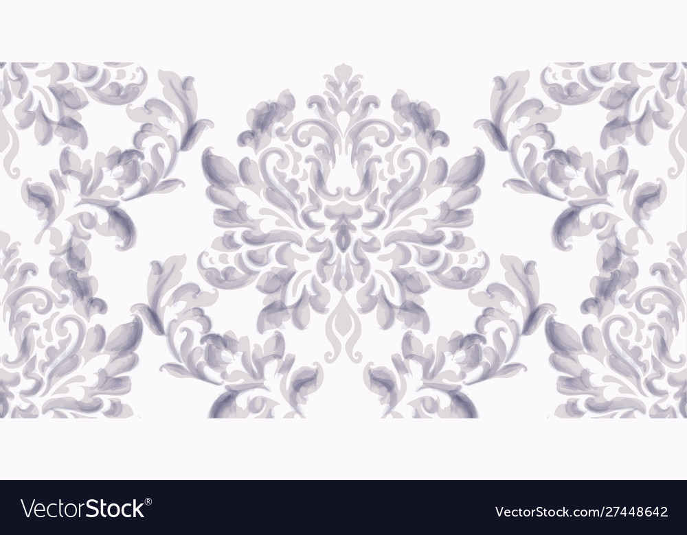 Rococo texture pattern vector image Rococo texture pattern