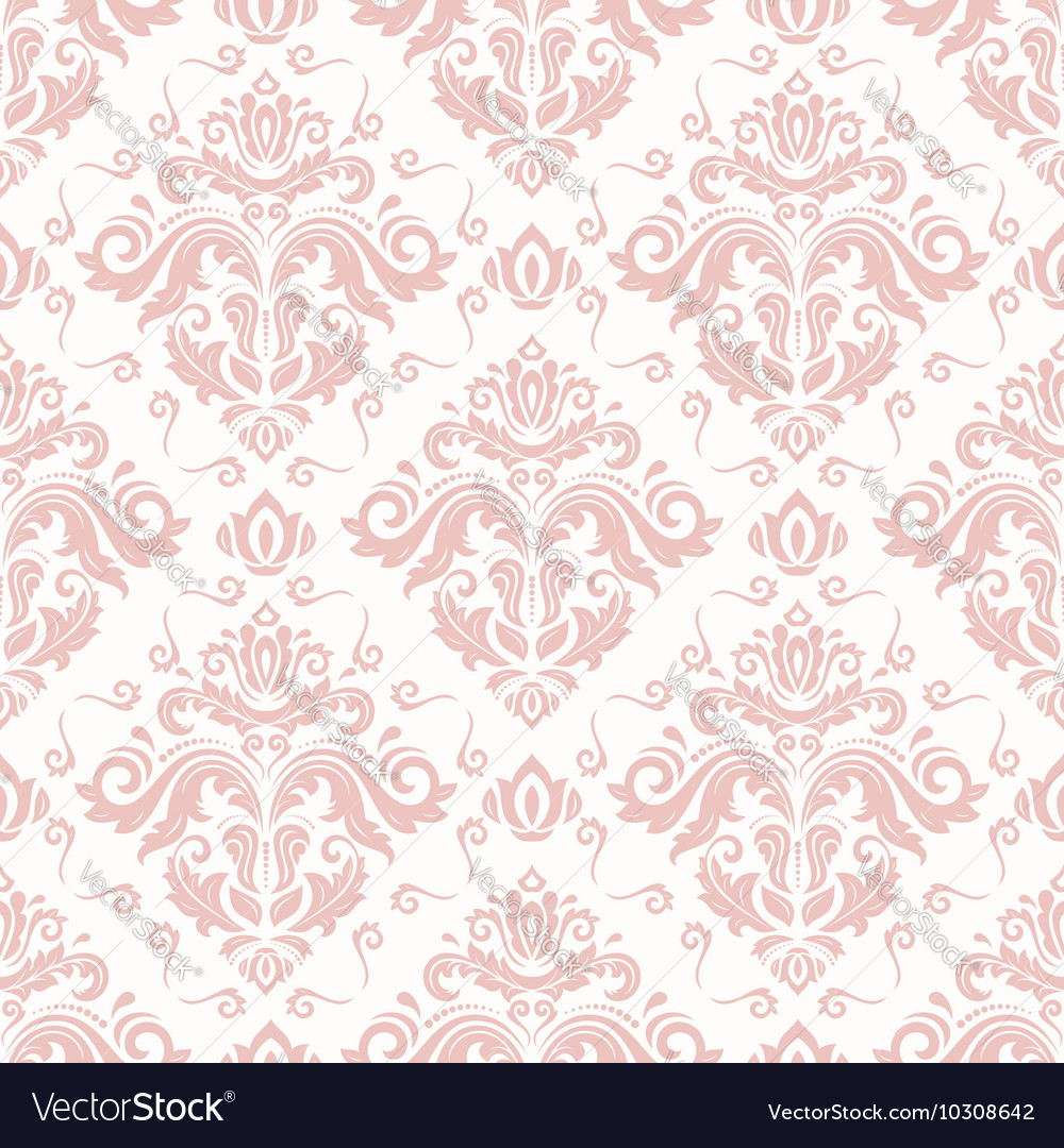 Seamless damask background Royalty Free Vector Image