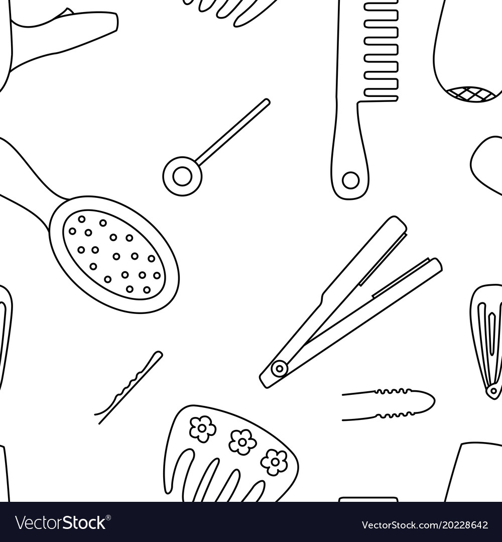 Seamless pattern background with tools