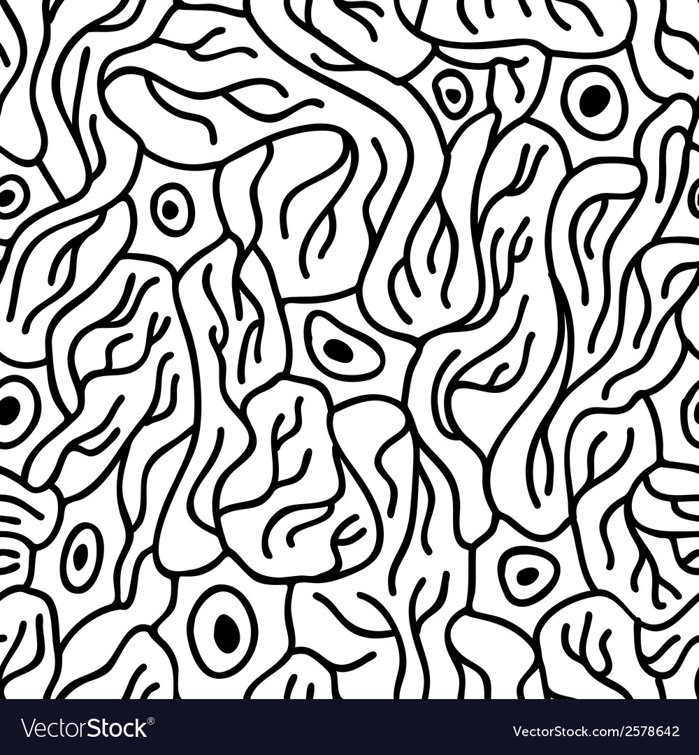 Seamless pattern with neurons
