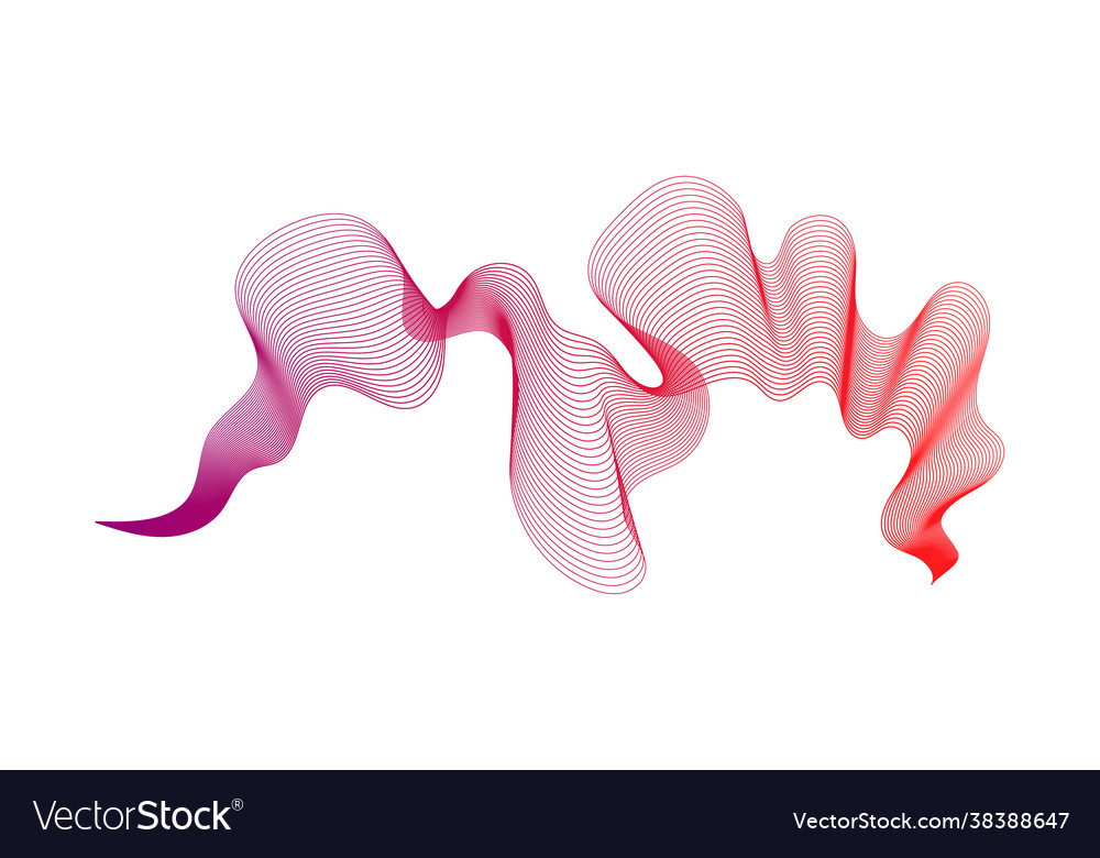 Abstract backdrop with wave gradient lines