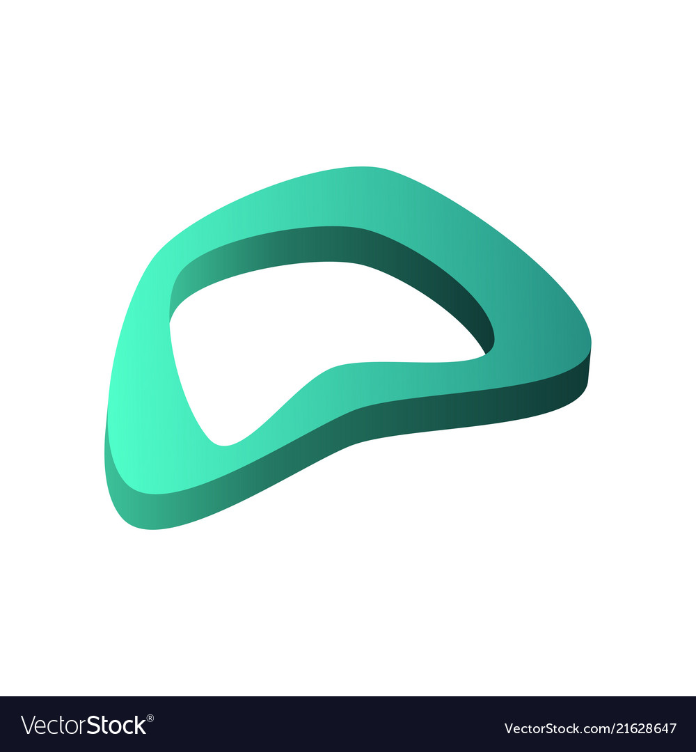 abstract modern green geometric shape template vector image