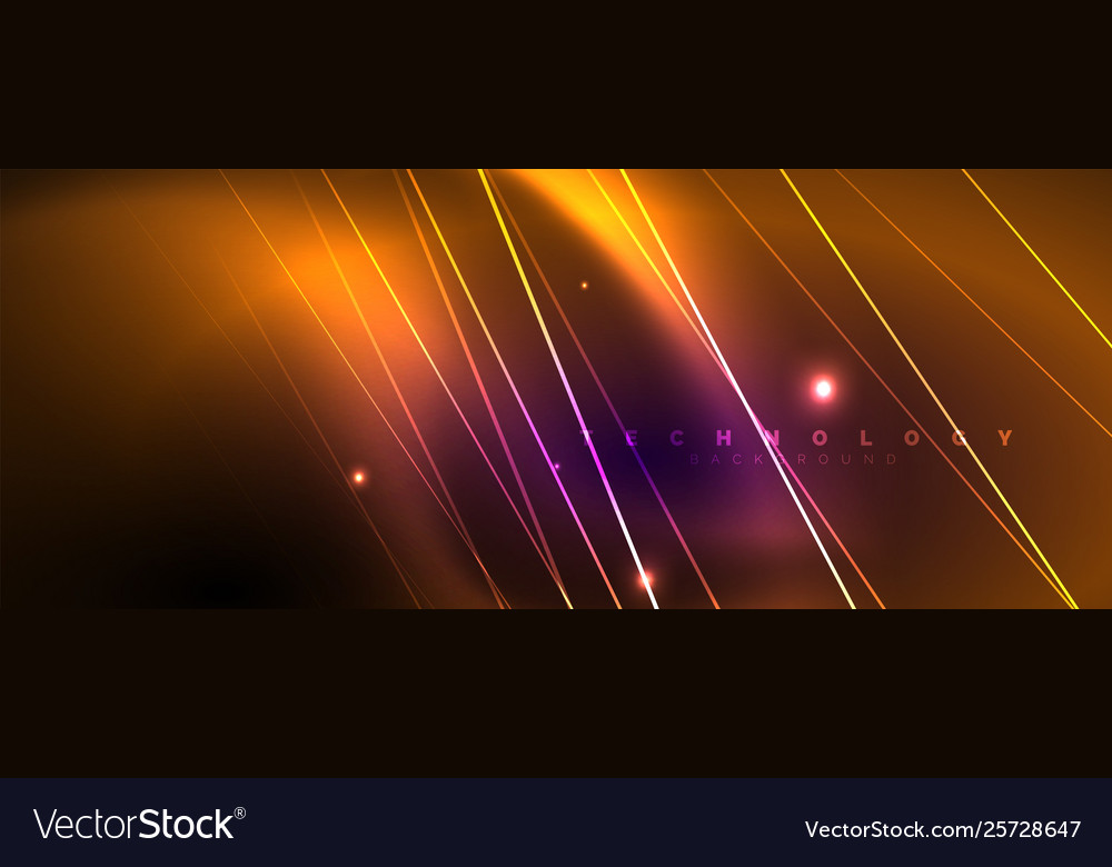 Color light with lines outer space background vector image Color light with lines outer space background