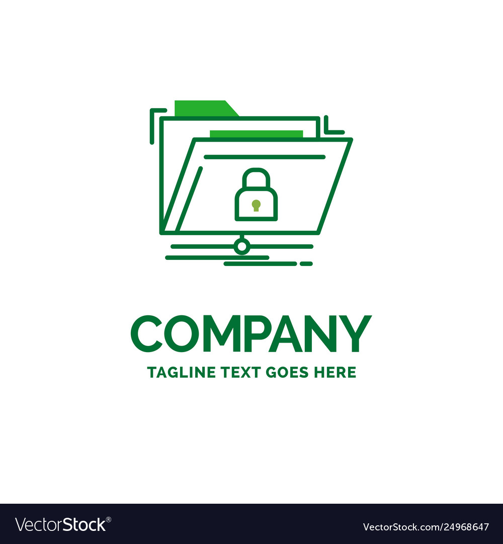 Encryption files folder network secure flat vector image Encryption files folder network secure flat