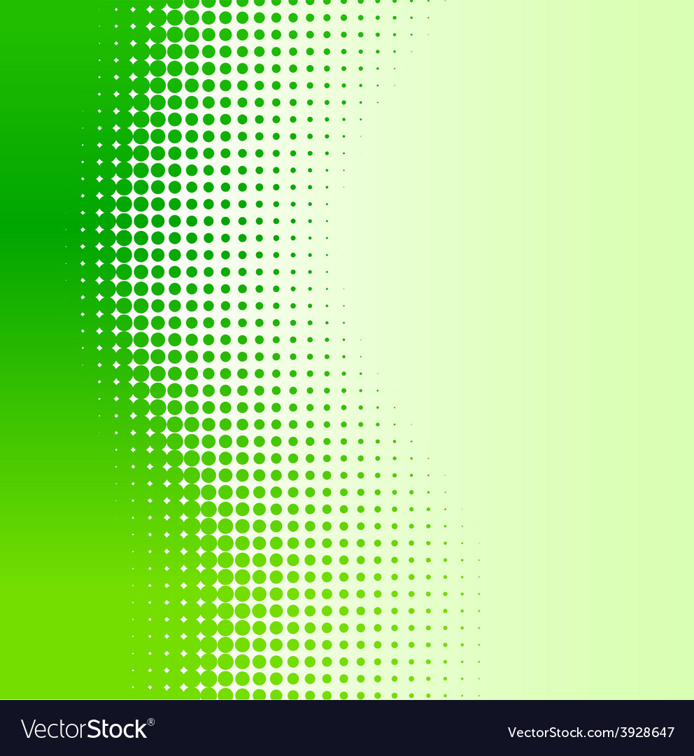 Green Halftone Abstract Background