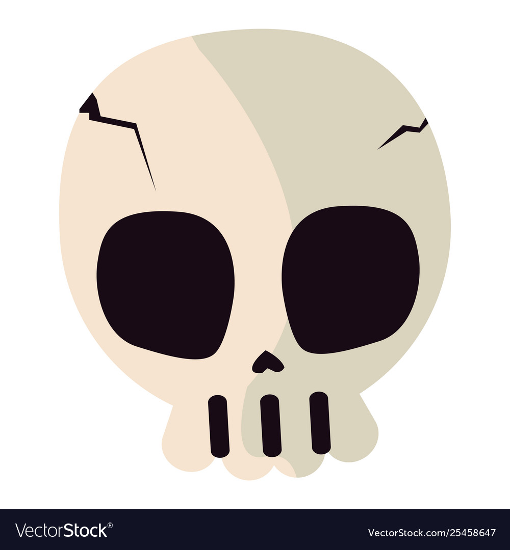 Happy halloween skull icon