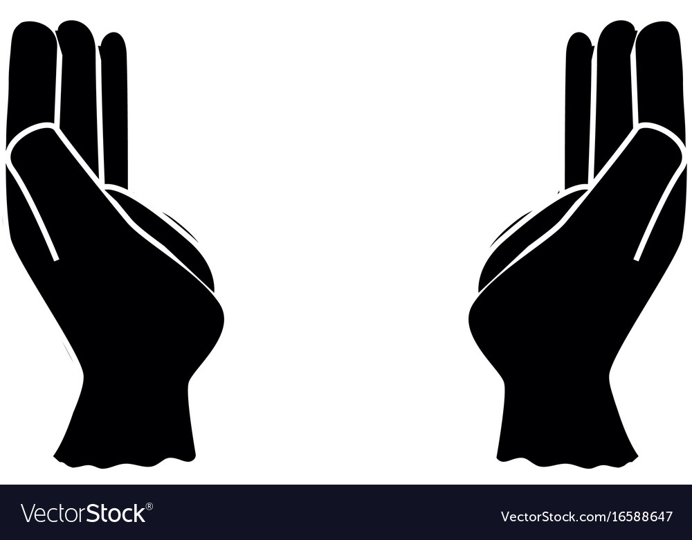 Human hands symbol