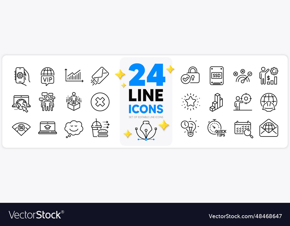 Icons set of close button app settings and ssd vector image Icons set of close button app settings and ssd