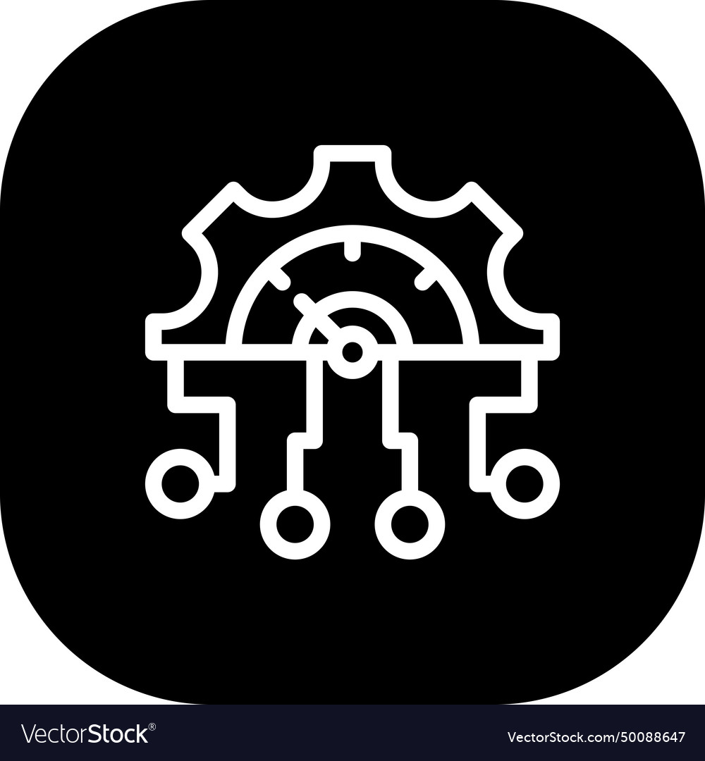 Kpi key performance indicator icon with black