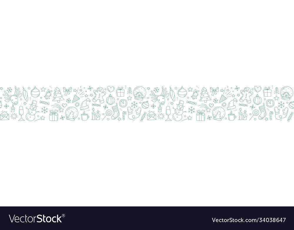 Merry christmas happy new year seamless background vector image Merry christmas happy new year seamless background