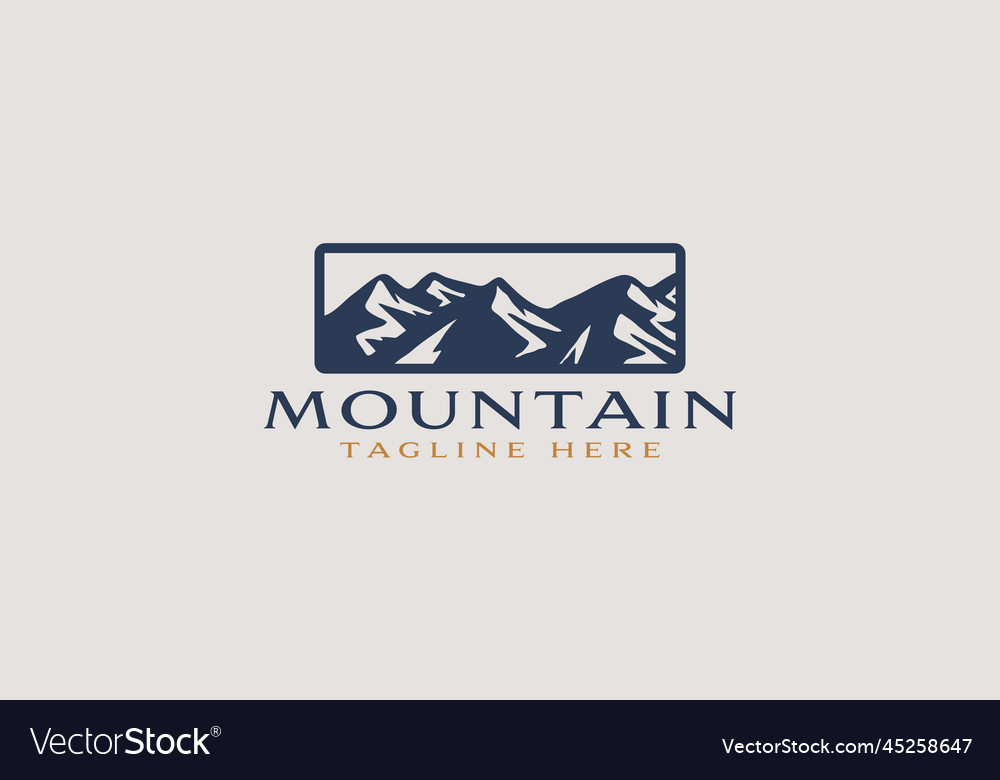 Rocky mountain mountain hilltop nature landscape Vector Image