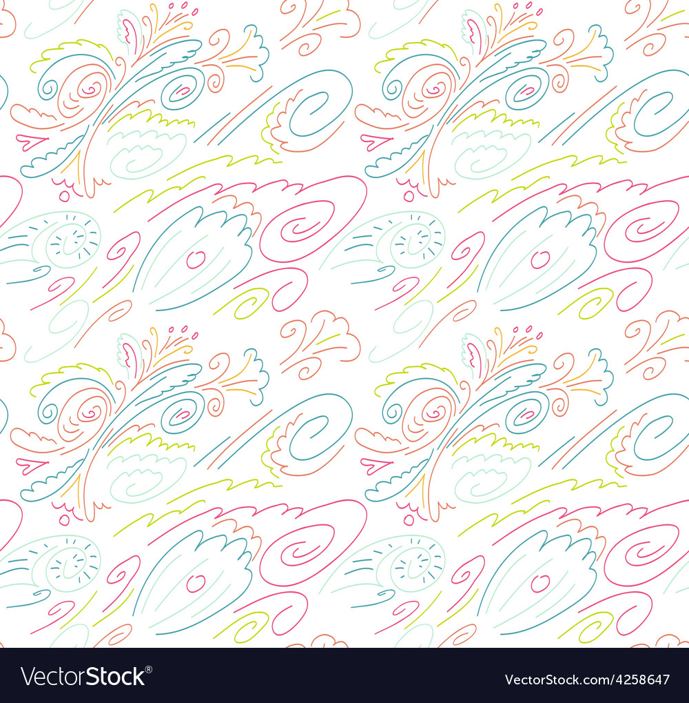 Seamless background with a pattern of flowers