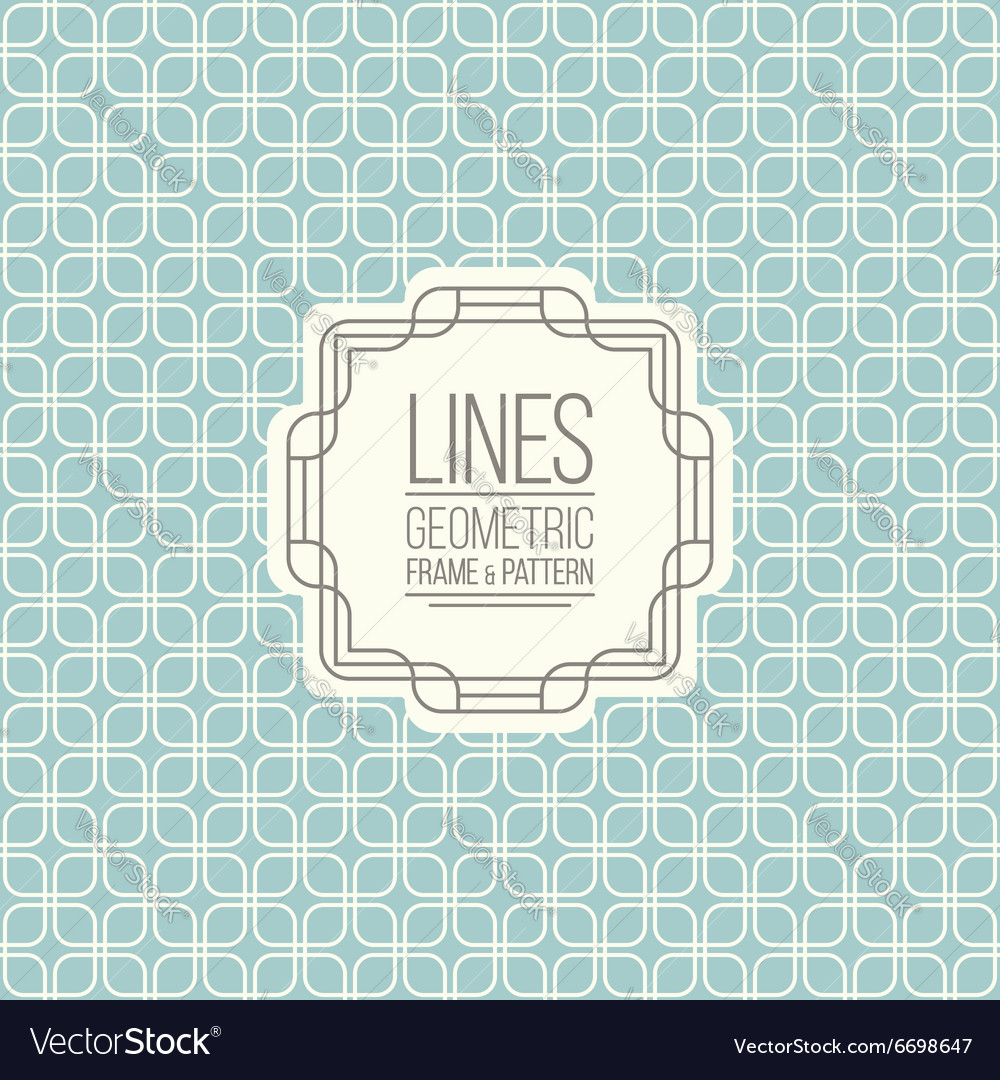 Set of line pattern and linear frame