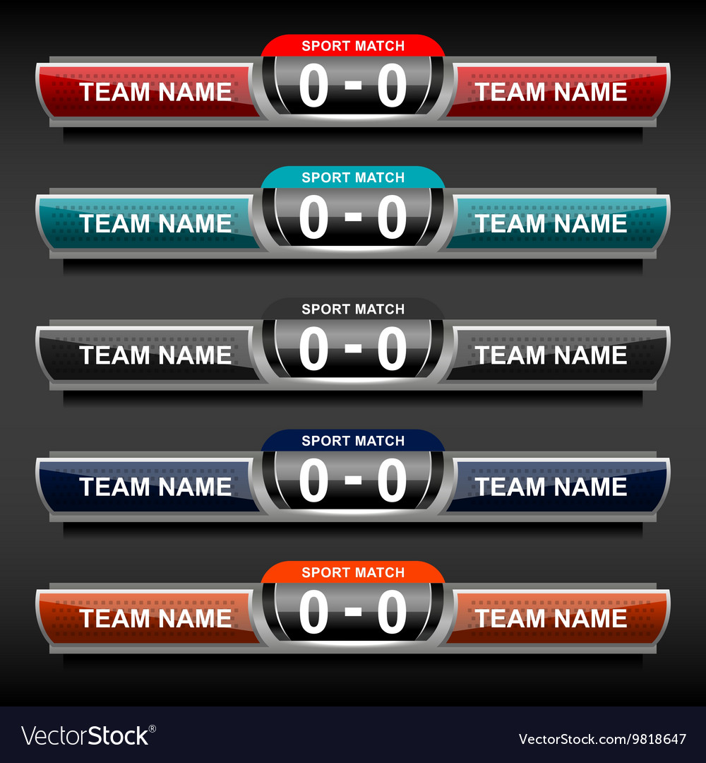 Free Football Scoreboard Template from cdn3.vectorstock.com