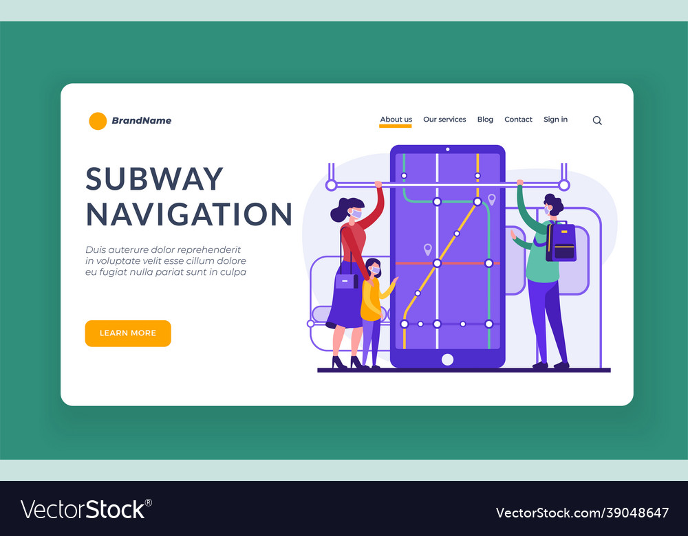 Subway web navigation scheme of underground