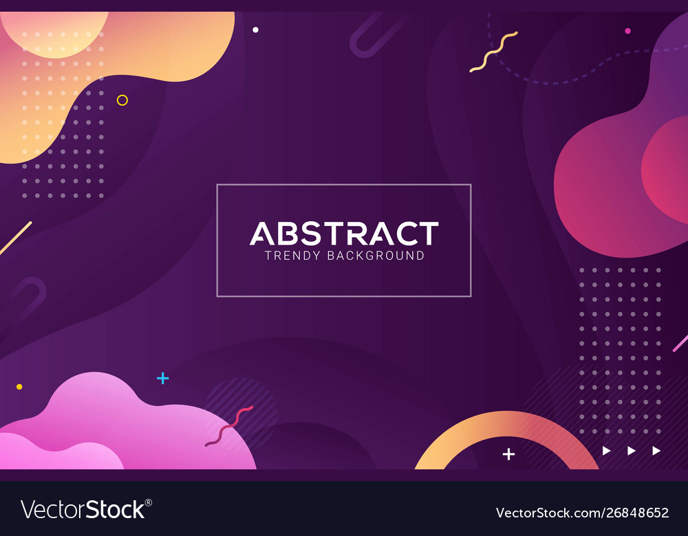 Dynamic abstract liquid color gradation background vector image Dynamic abstract liquid color gradation background