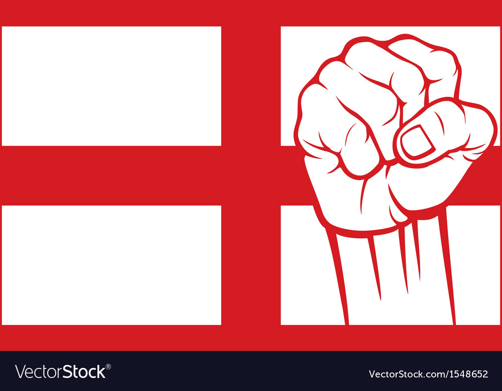 England fist Royalty Free Vector Image - VectorStock