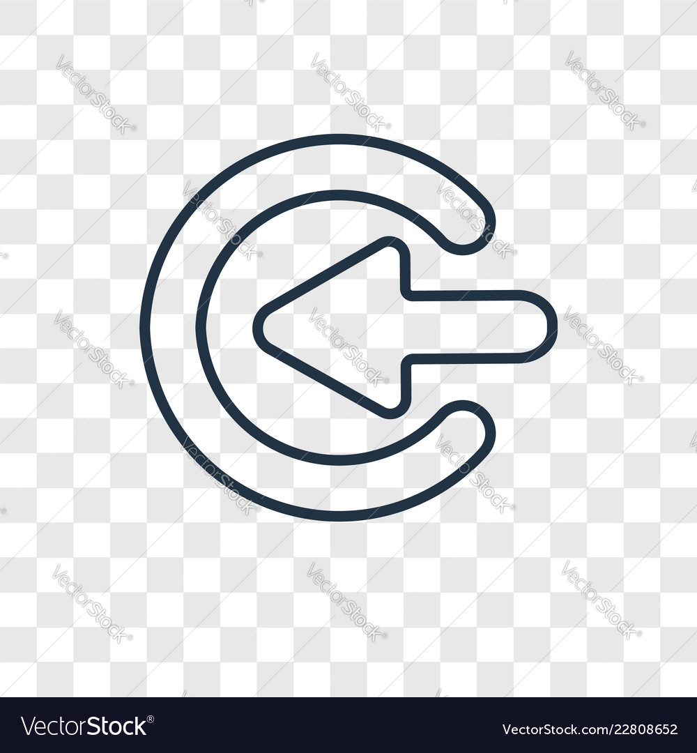Enter up concept linear icon isolated vector image Enter up concept linear icon isolated