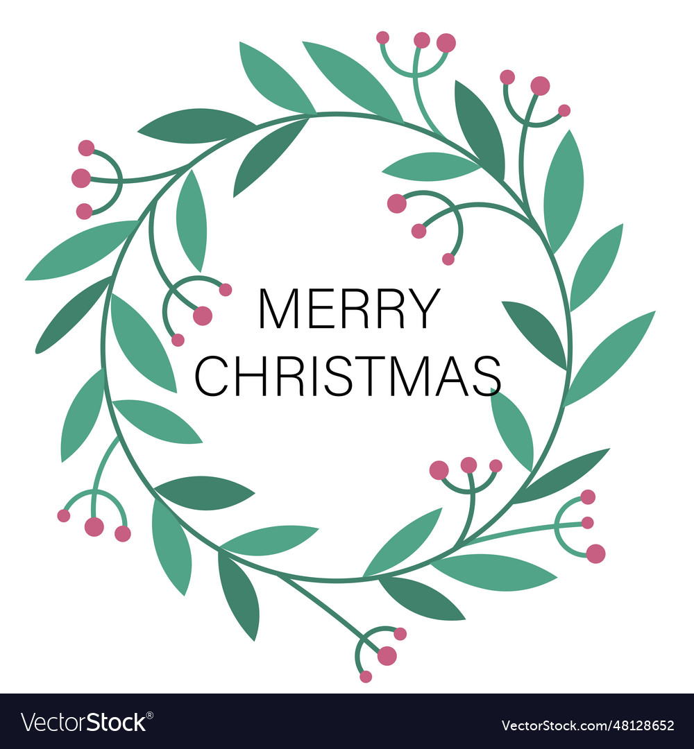 Merry christmas text on white background