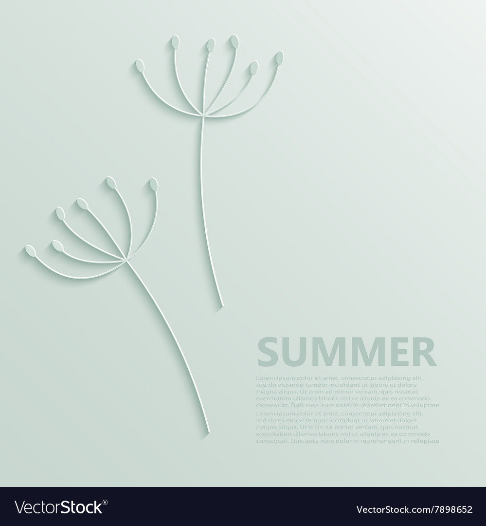 Modern dandelions pattern background