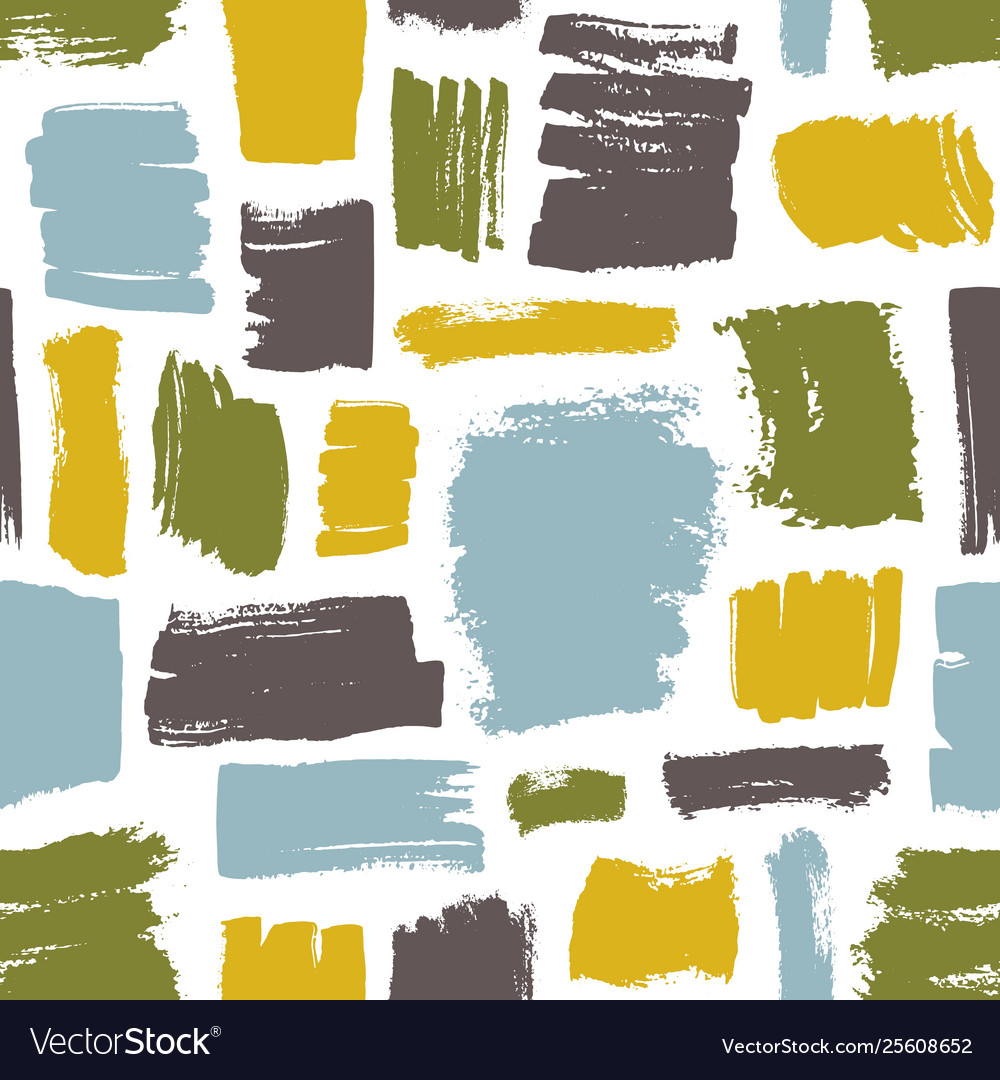 Modern seamless pattern with blue green yellow