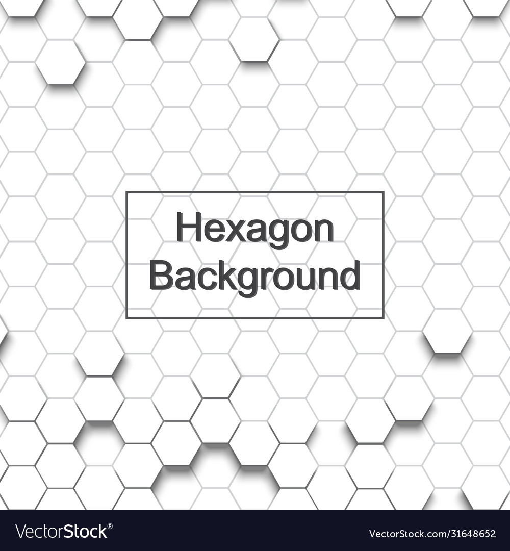 Pattern hexagon background abstract vector image Pattern hexagon background abstract