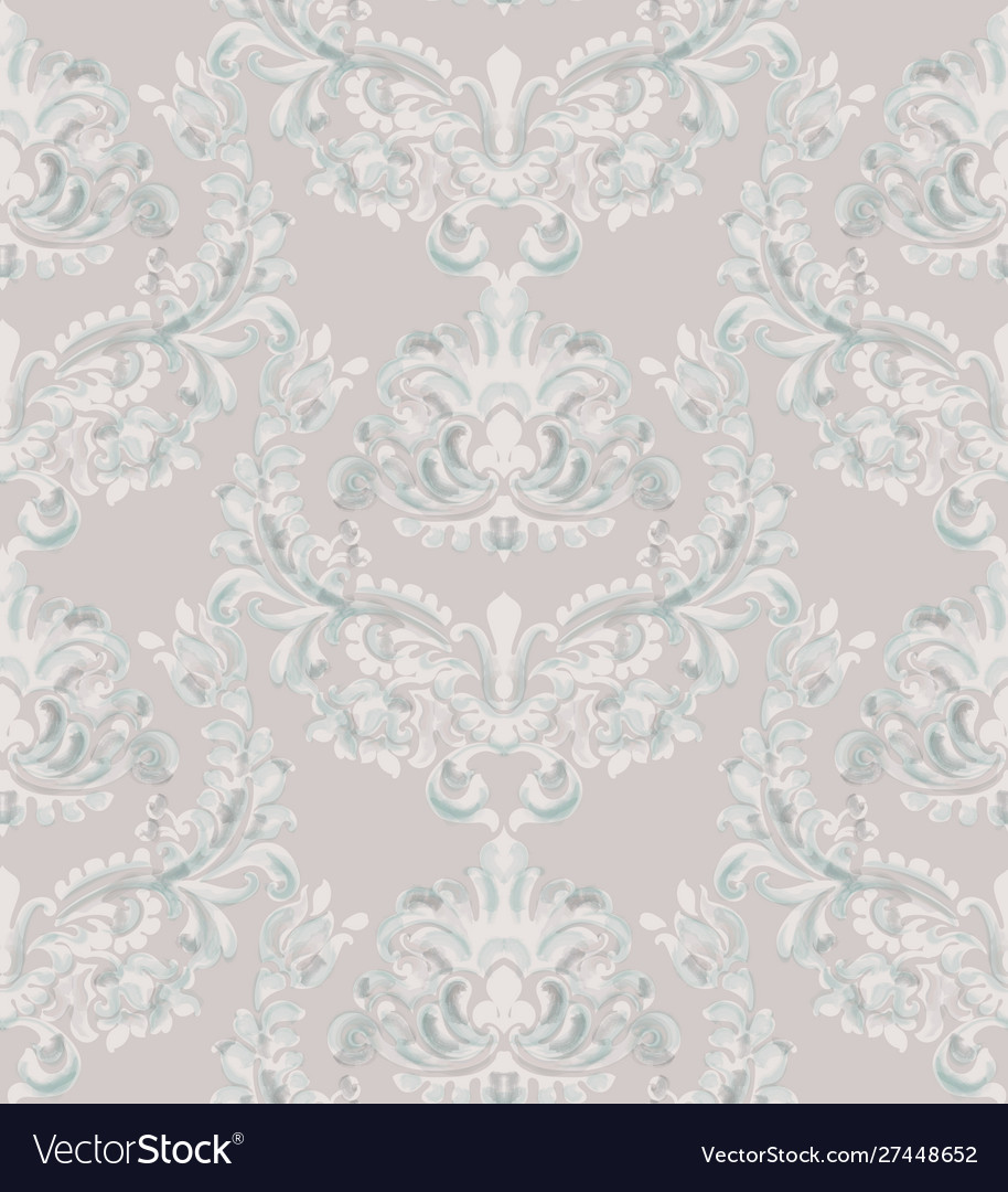 Rococo texture pattern vector image Rococo texture pattern