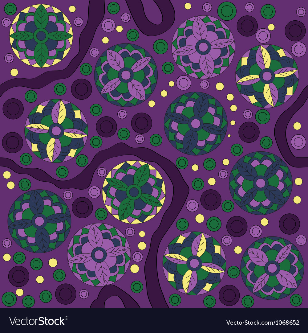 Seamless abstract pattern wit circles
