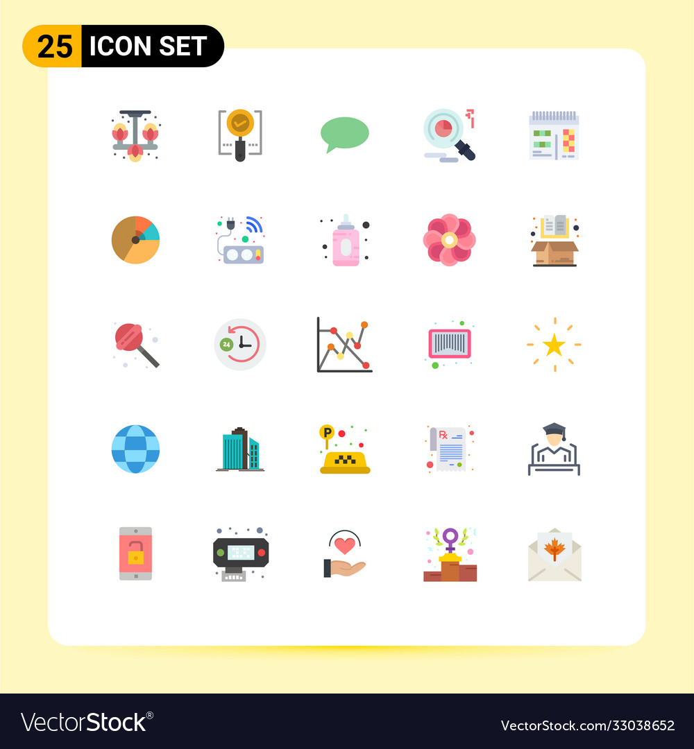 Set 25 modern ui icons symbols signs