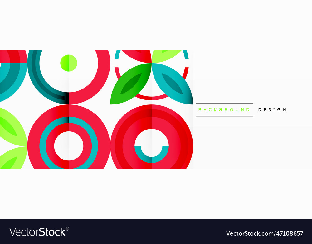 Abstract background - minimalist circles and round