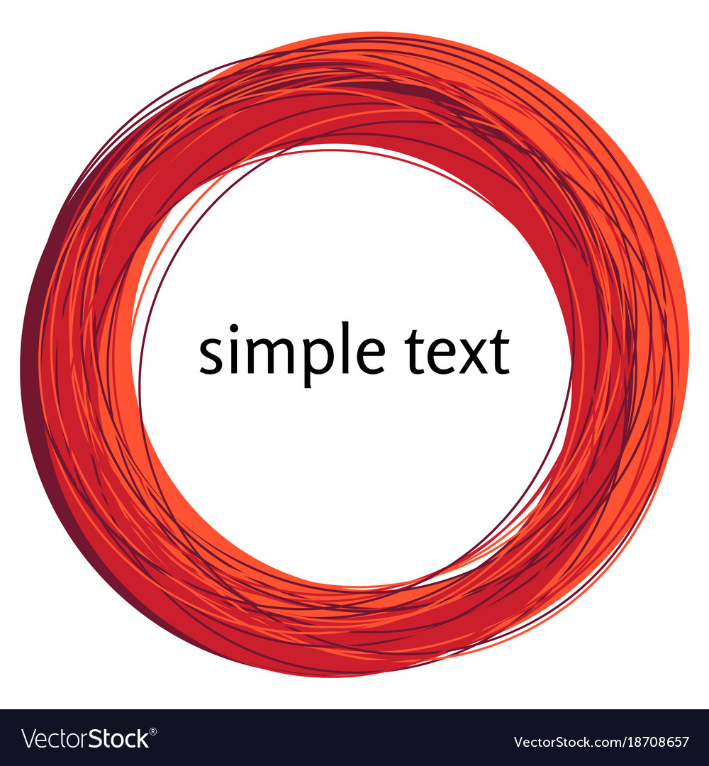 Abstract red swirl shape