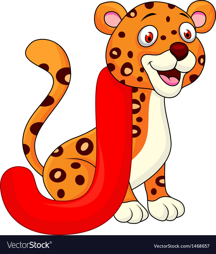 Alphabet J With Jaguar Cartoon Royalty Free Vector Image Alphabet J With Jaguar Cartoon Vector Image